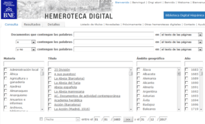 Hemeroteca digital de la Biblioteca Nacional de España 